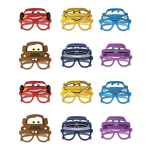 Lot de 12 lunettes fantaisie de déguisement Cars pour anniversaire