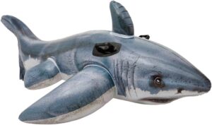 Bouée à chevaucher Grand Requin Blanc Intex 173x107 cm