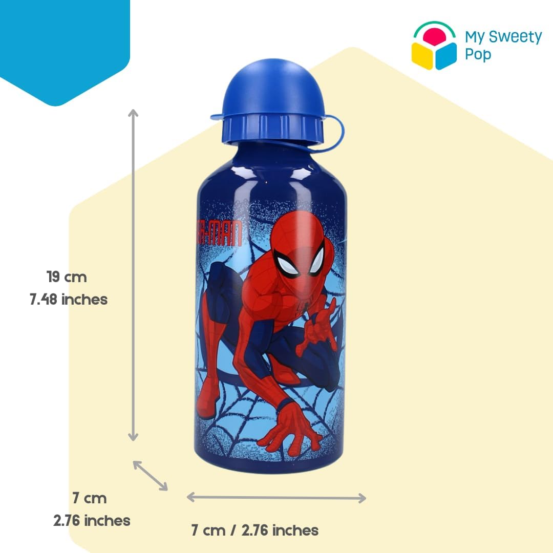 Gourde enfant Spiderman en aluminium 500 ml – Image 2