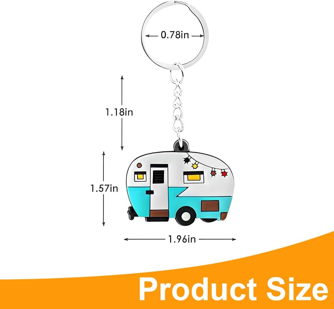 Lot de 2 porte-clés Cars en alliage pour camping-car – Image 2
