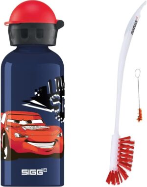 Gourde enfant SIGG Cars Flash McQueen 0.4 L avec brosse de nettoyage