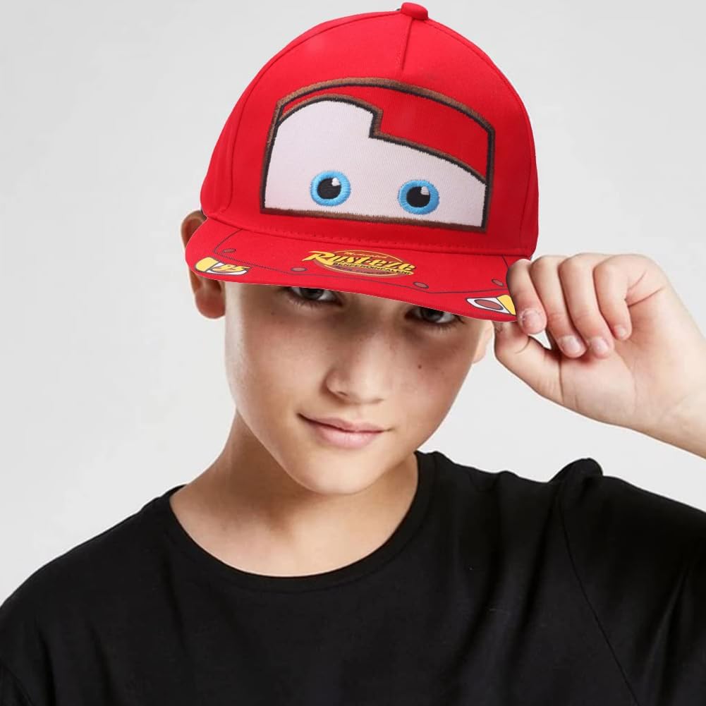 Casquette Cars enfant ajustable à bord plat style animé – Image 5