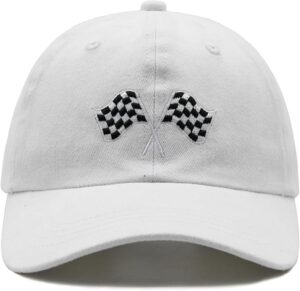 Casquette Cars de running blanche en 100% coton réglable