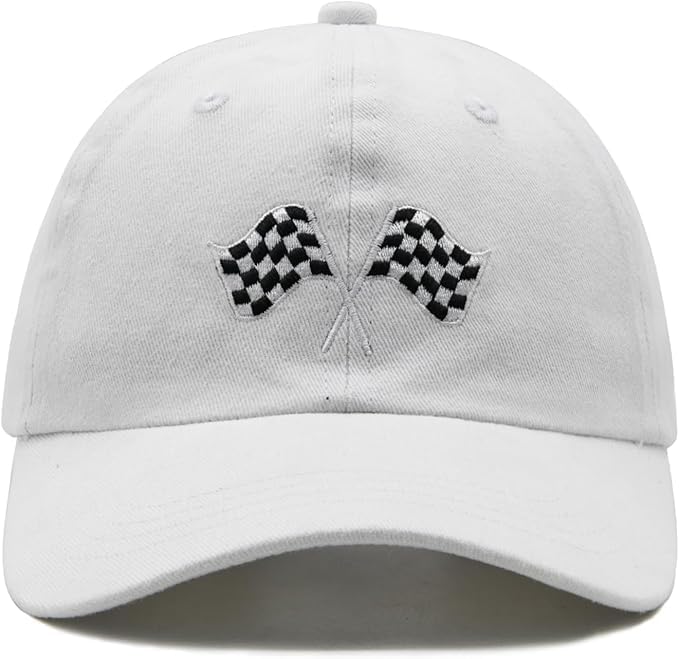 Casquette Cars de running blanche en 100% coton réglable