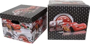 Boîte de rangement Cars multicolore MercoPol 9195, 2 pièces