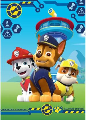 Couverture polaire enfant Paw Patrol en 100 % polyester