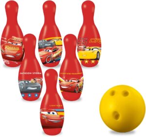 Set de bowling Cars Mondo Toys avec 6 quilles et balle