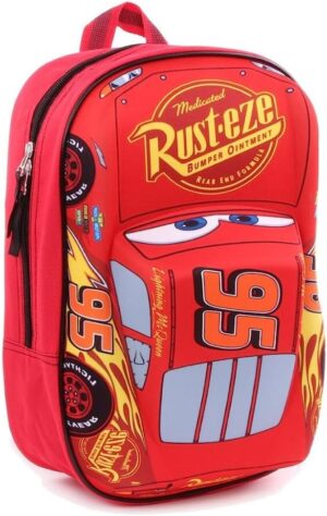 Sac à dos enfant Cars Disney rouge 31 cm à bretelles réglables