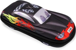 Trousse à crayons voiture de course grande capacité pour enfants