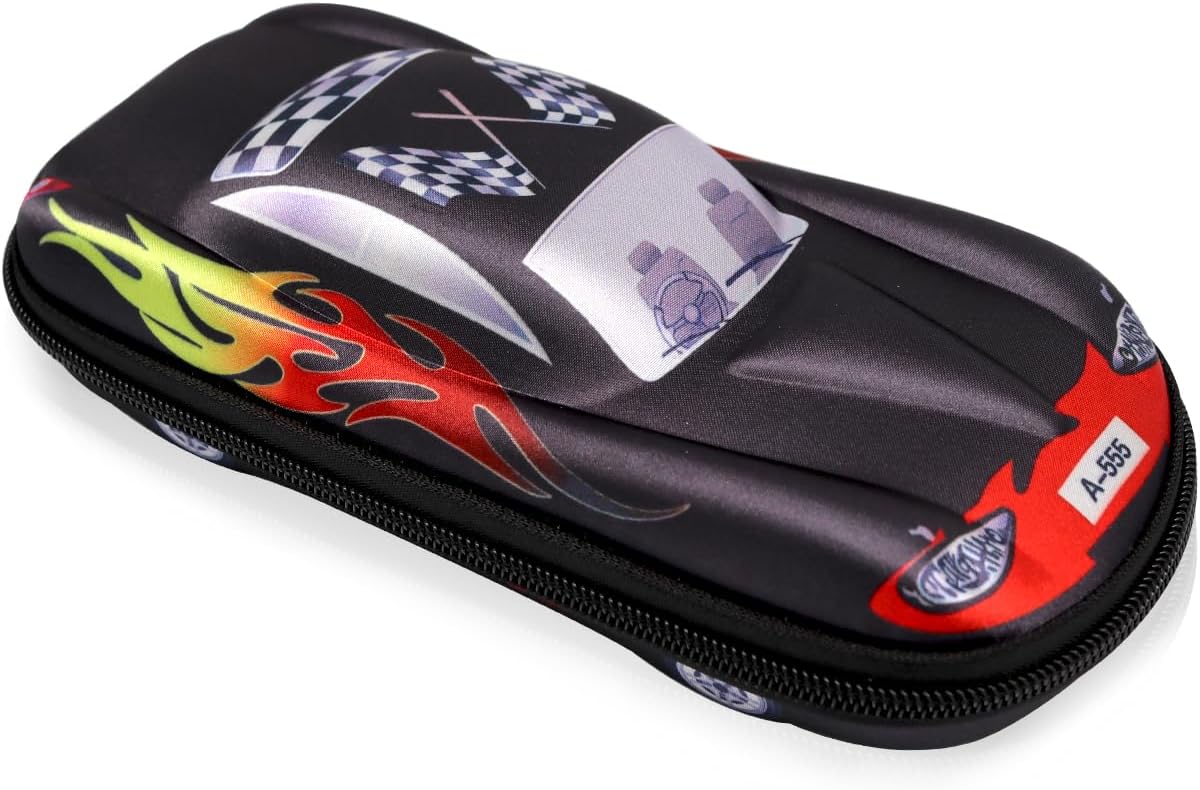 Trousse à crayons voiture de course grande capacité pour enfants