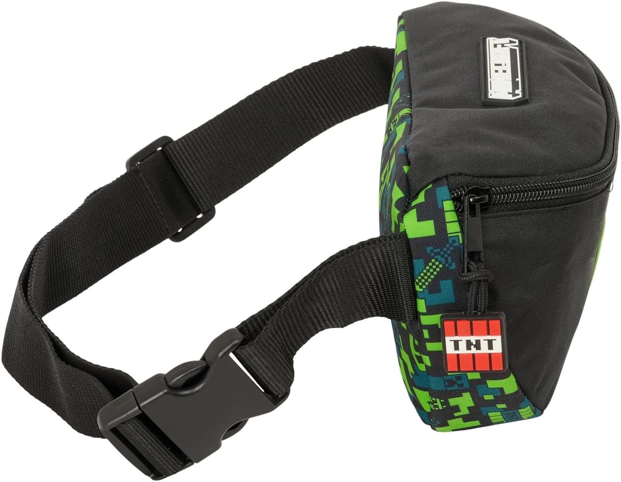 Sac banane Minecraft TNT multicolore en polyester 23 x 9 x 14 cm – Image 3