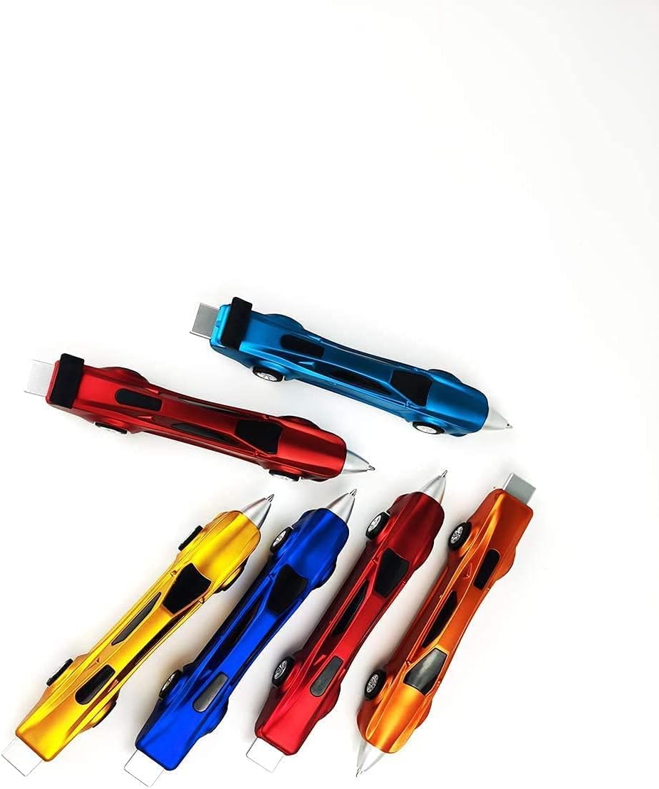Stylos Cars en forme de voiture de sport, lot de 6 – Image 2