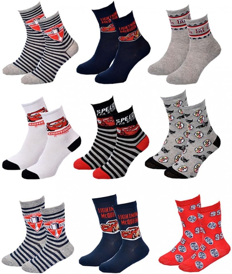 Pack de chaussettes CARS en coton pour garçon