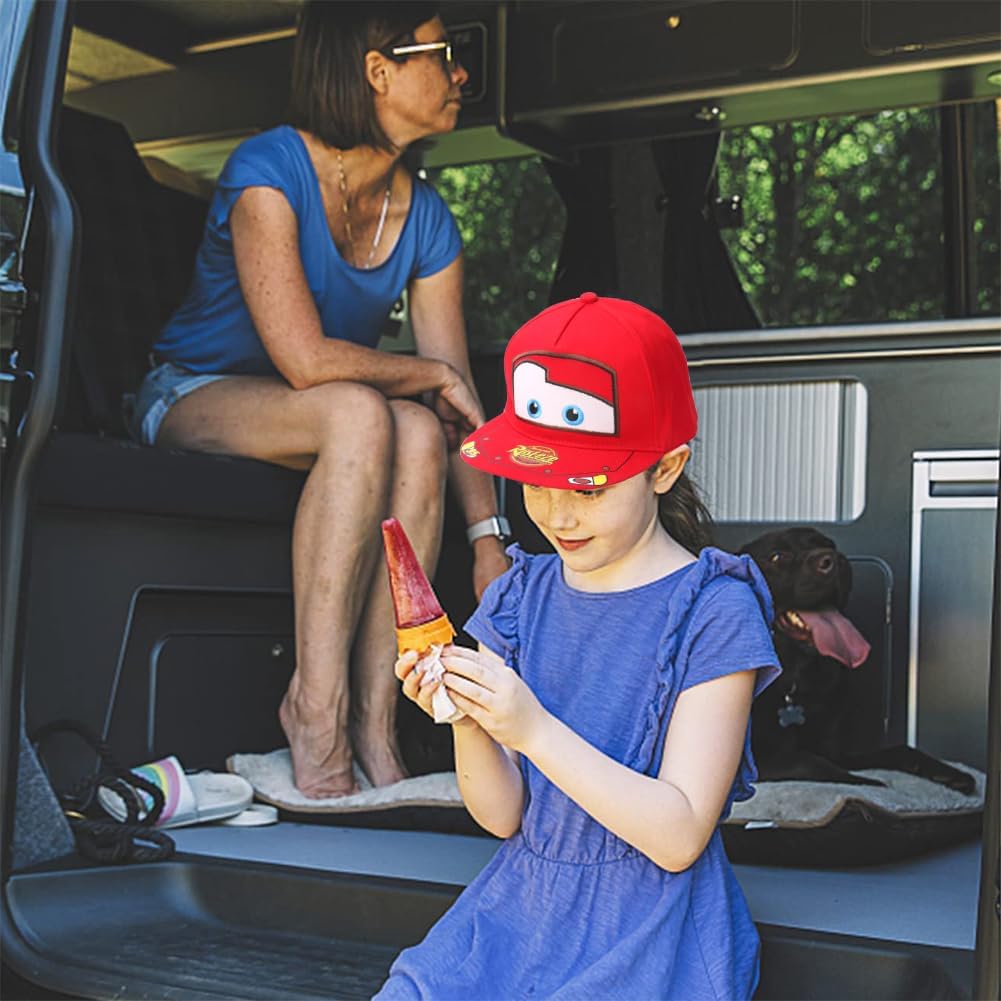 Casquette Cars enfant ajustable à bord plat style animé – Image 8