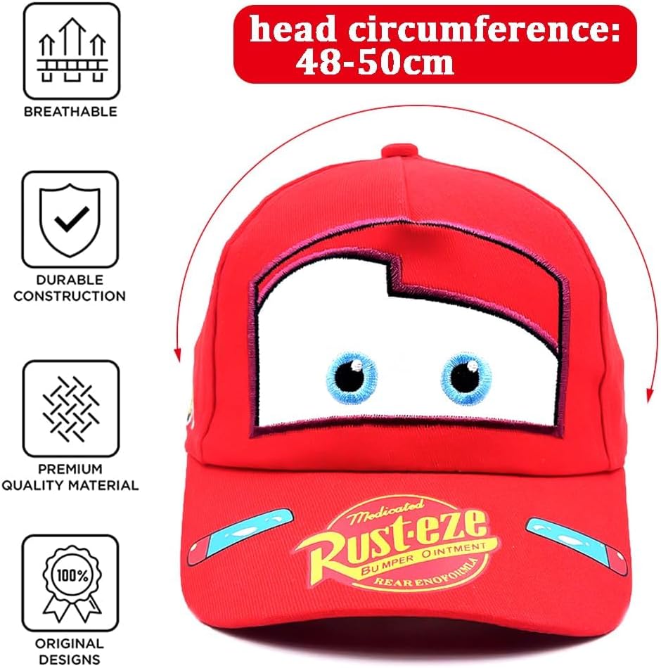 Casquette enfant Cars McQueen à visière ajustable – Image 2