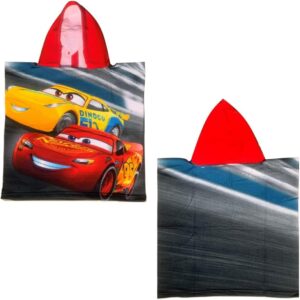 Poncho de plage Cars en microcoton 50 x 100 cm, taille unique