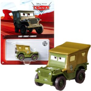 Voiture Sarge Disney Cars en métal moulé 1:55 Mattel