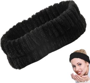 Bandeau de maquillage Cars en flanelle noire