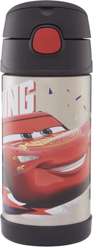 Gourde isotherme Disney Cars enfant 355 ml avec paille