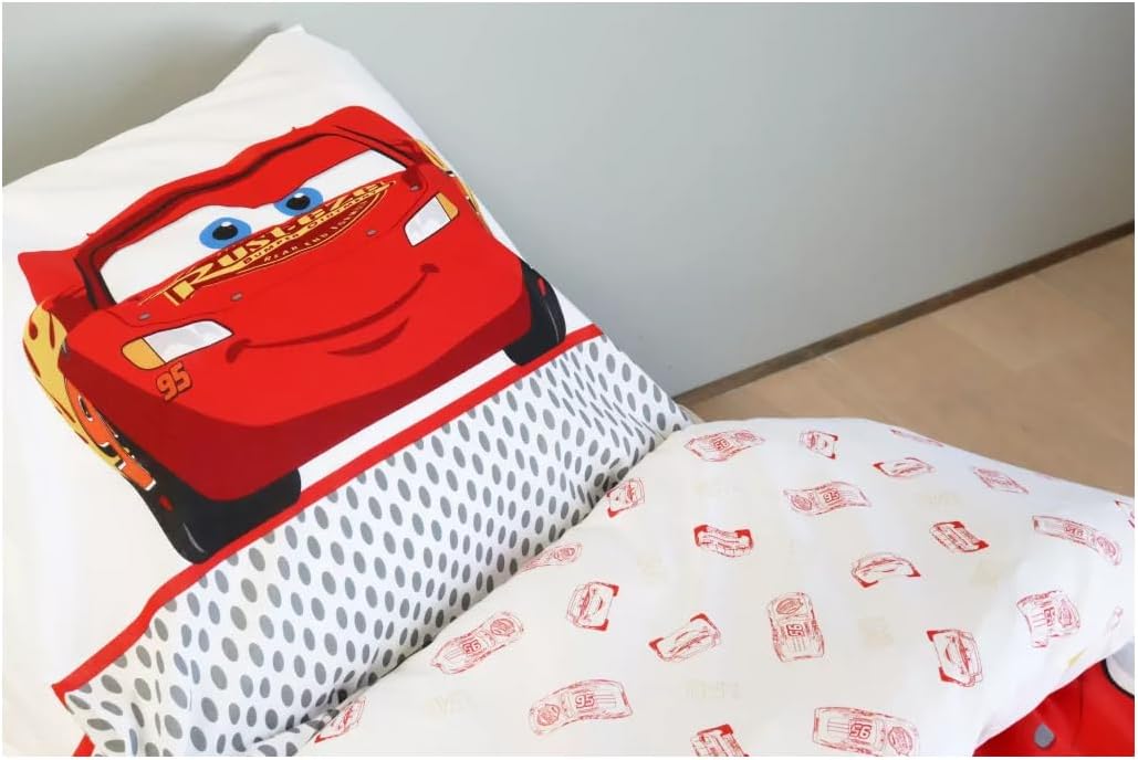 Parure de lit bébé Disney Cars Flash McQueen en 100 % coton – Image 5