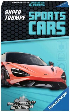 Jeu de cartes Cars Supertrumpf Sports-Cars 32 cartes quatuor et trump