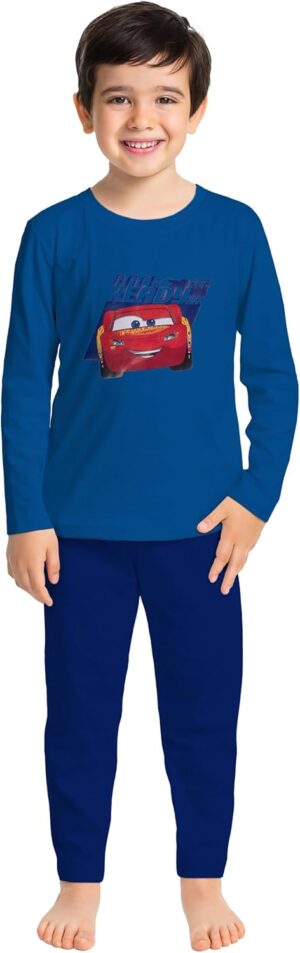 Pyjama long bleu Disney Cars Race Ready pour garçon