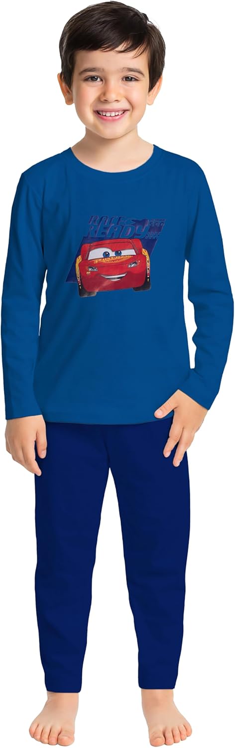 Pyjama long bleu Disney Cars Race Ready pour garçon