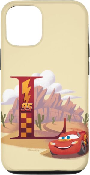 Coque Disney & Pixar Flash McQueen lettre L pour iPhone 15