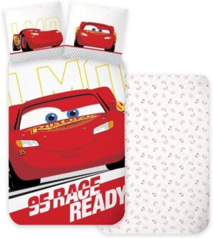 Parure Disney Cars Flash McQueen en coton, housse 100x135 et taie 40x60