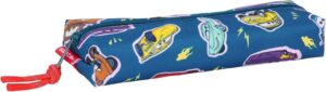 Trousse rectangulaire Cars Racing bleu marine 22 x 7 x 40 cm