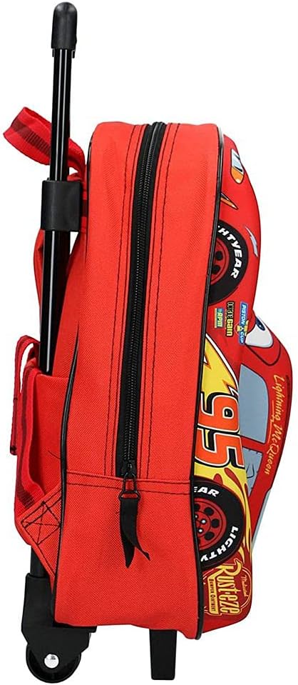 Sac à dos à roulettes Cars 3 3D rouge 31 cm – Image 2