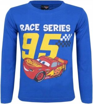 T-shirt manches longues Cars bleu garçon 4 ans en 100% coton