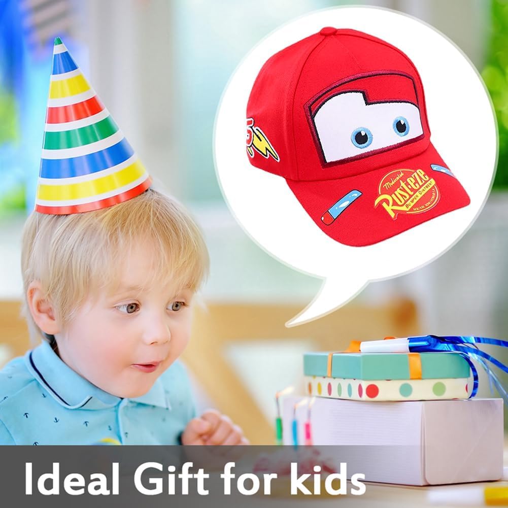 Casquette enfant Cars McQueen à visière ajustable – Image 4