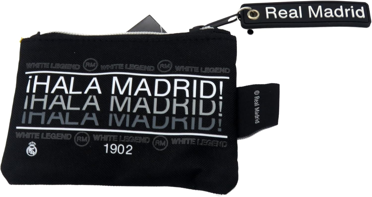 Porte-monnaie blanc Real Madrid avec poignée décorée – Image 3