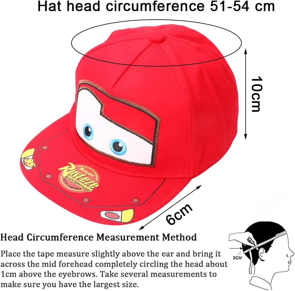 Casquette Cars enfant ajustable à bord plat style animé – Image 2