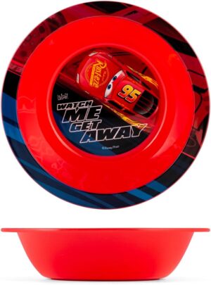 Assiette creuse Cars Lulabi en polypropilène rouge 15,5 cm