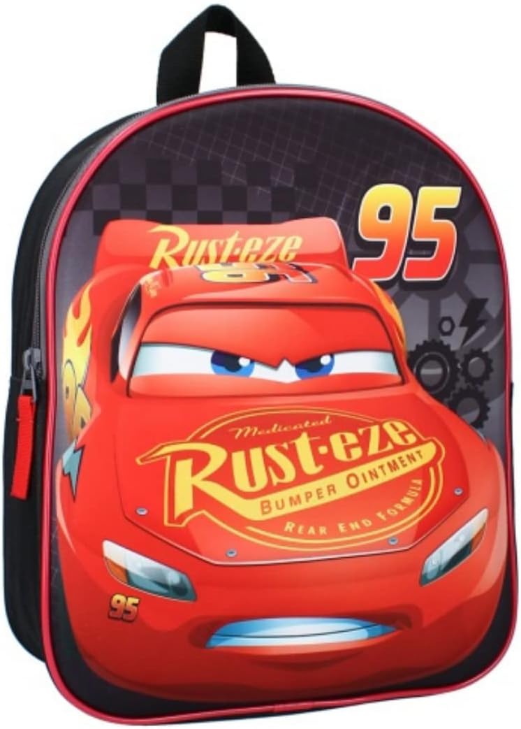 Cartable Cars 3D noir 32 cm pour enfant