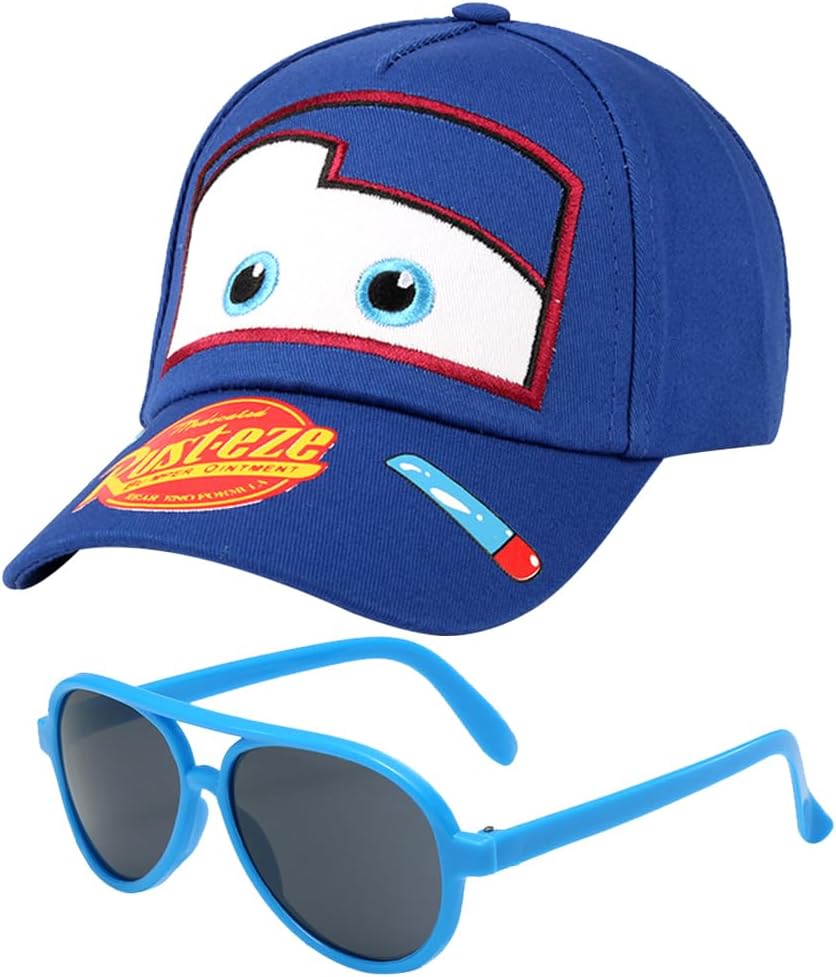 Ensemble Cars enfant : casquette réglable et lunettes de soleil 2 PCS
