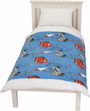 Couverture polaire Disney Cars 2 Espionnage bleu rouge
