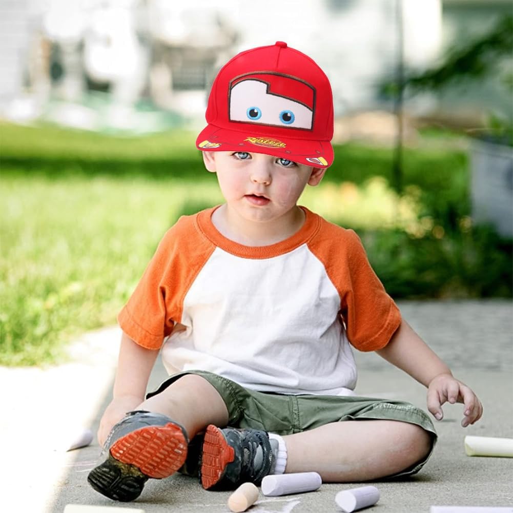 Casquette Cars enfant ajustable à bord plat style animé – Image 6