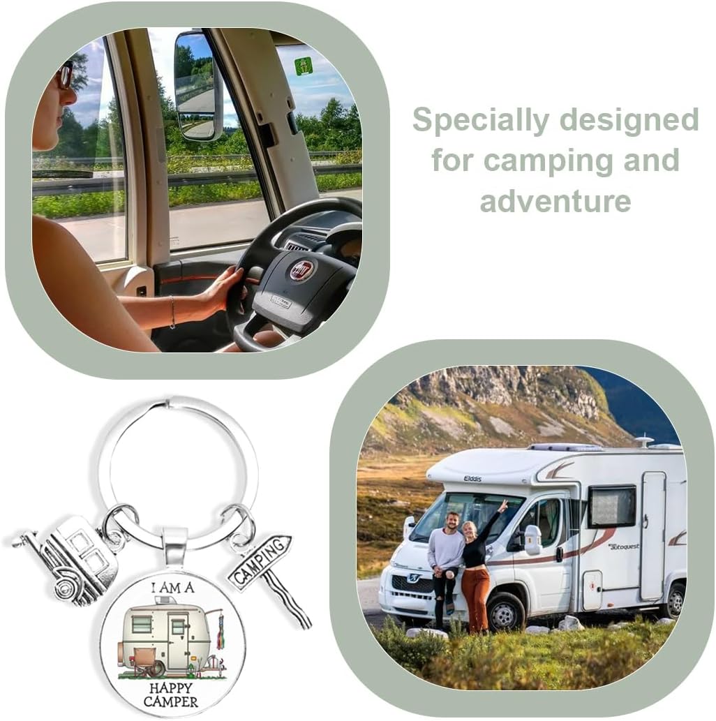 Porte-clés camping-car personnalisable avec charms et prénom – Image 6