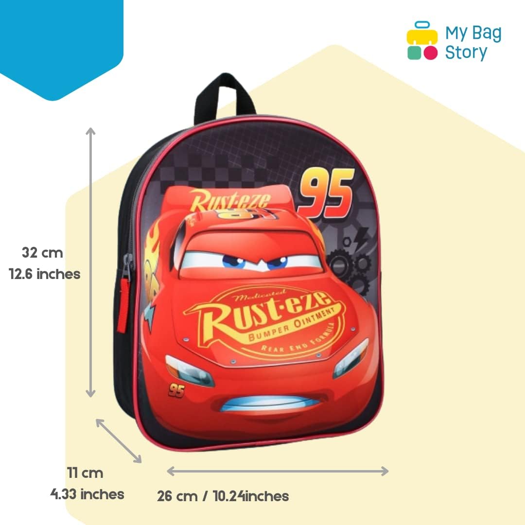 Cartable Cars 3D noir 32 cm pour enfant – Image 2