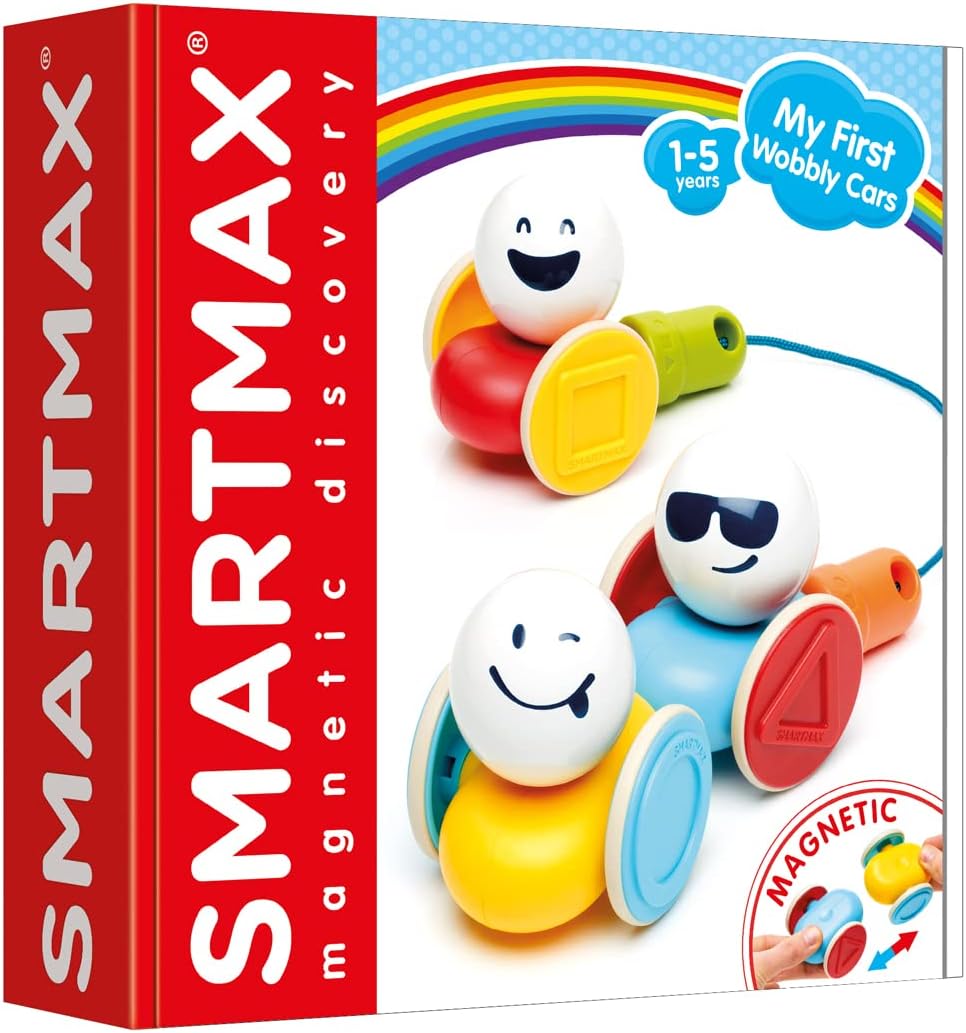 SmartMax My First Wobbly Cars, coffret magnétique pour 1 à 5 ans