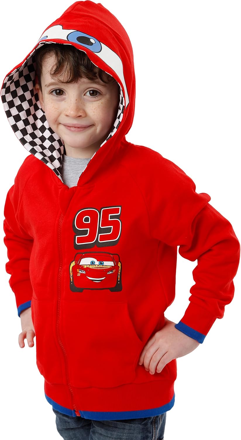 Sweat à capuche Disney Cars rouge Lightning McQueen enfant – Image 2