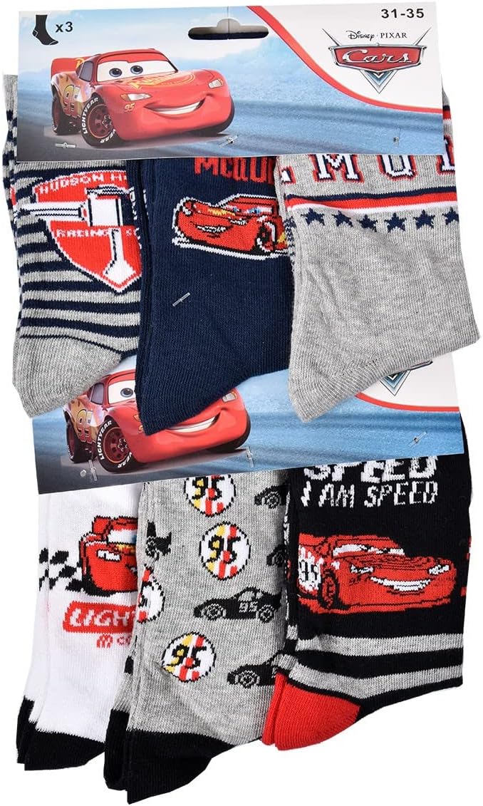 Pack de chaussettes CARS en coton pour garçon – Image 2