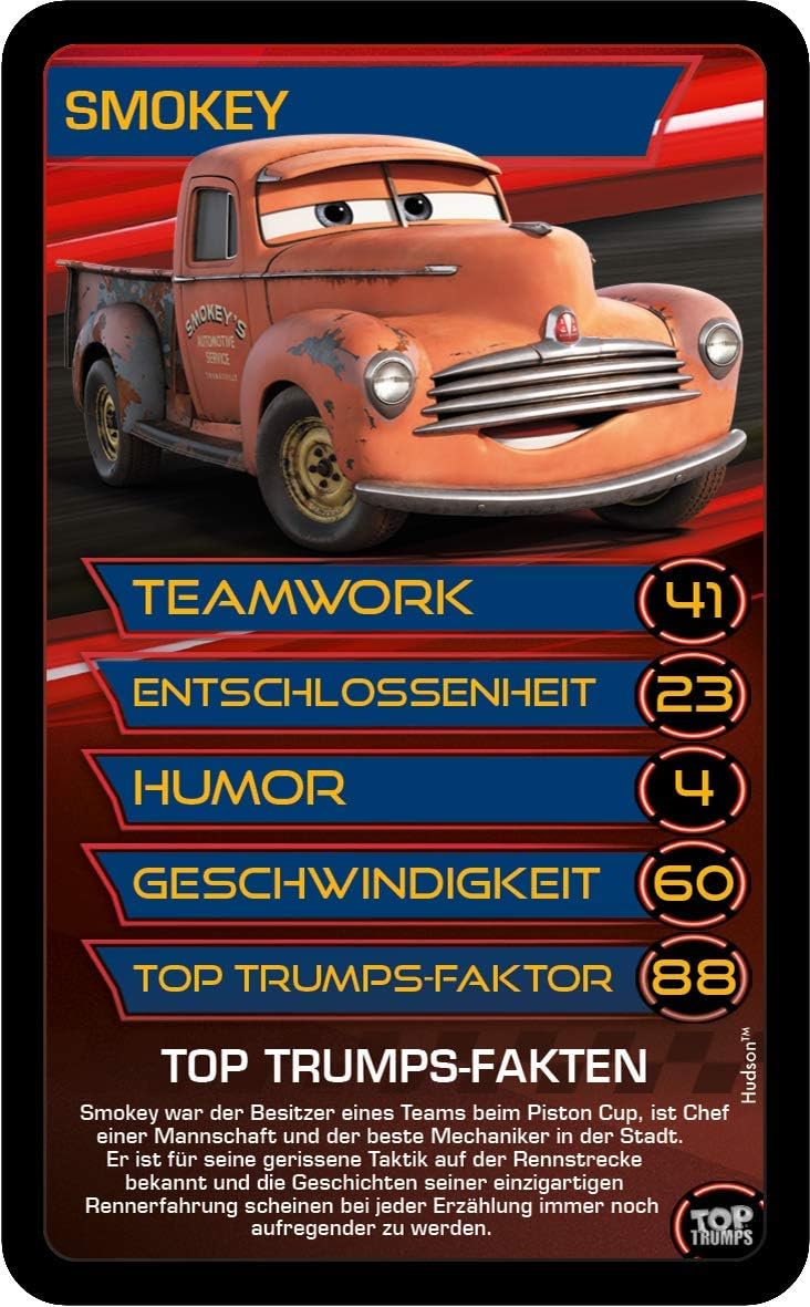 Jeu de cartes Top Trumps Disney Cars 3, 30 cartes – Image 4