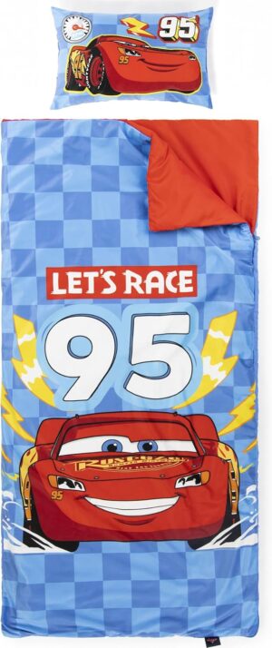 Tapis de sieste Disney Pixar Cars avec oreiller intégré et poignée de transport