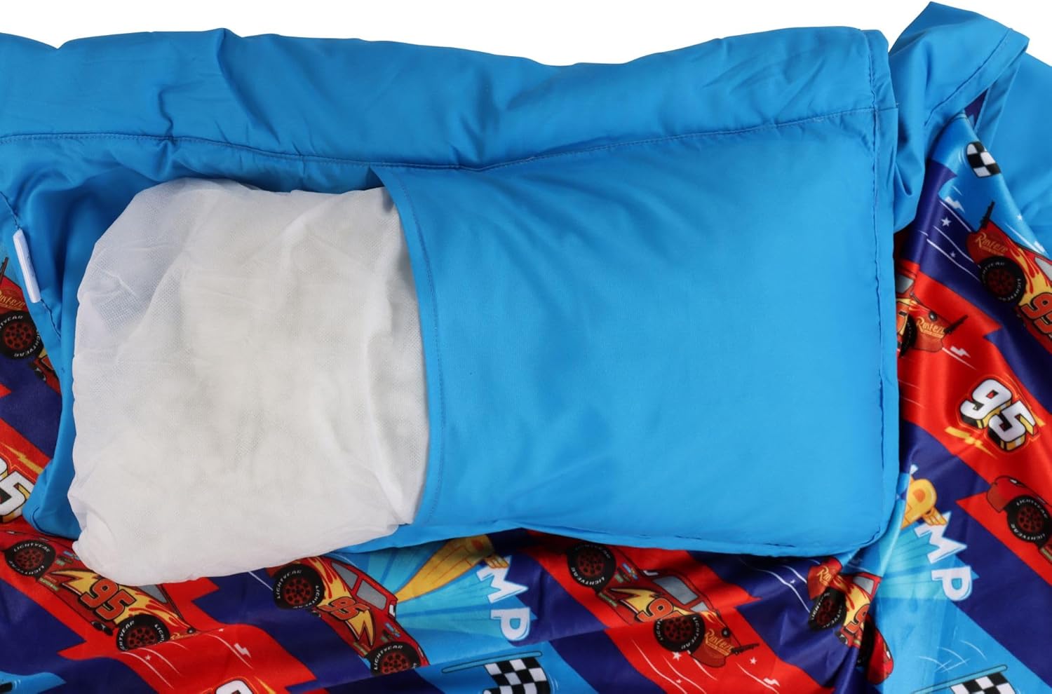 Tapis de sieste enfant Disney Pixar Cars bleu avec oreiller intégré – Image 5