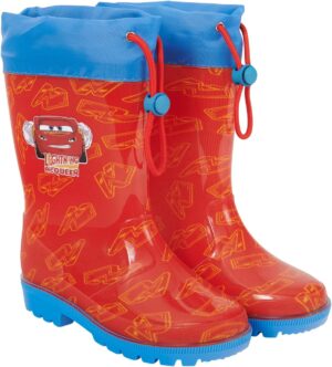 Bottes de pluie rouge Disney Pixar Cars Flash McQueen en PVC enfant
