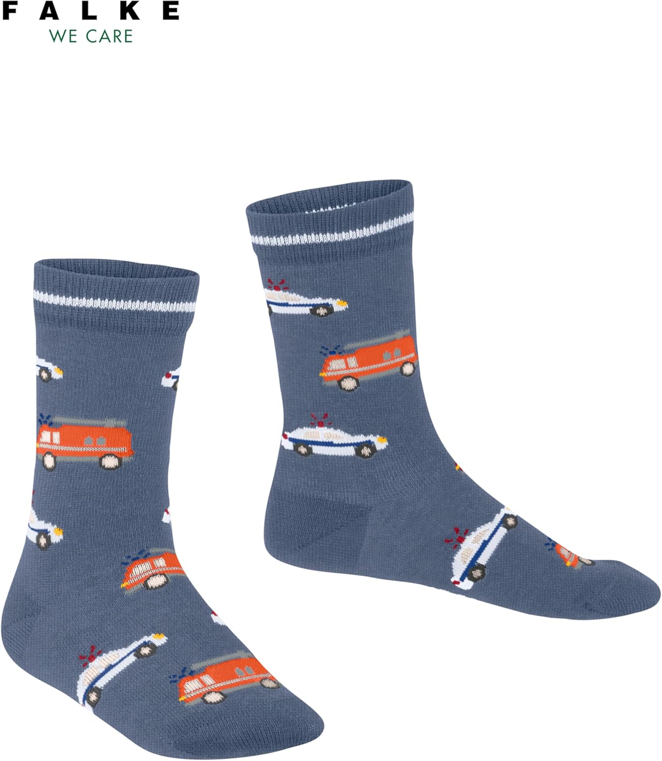 Chaussettes enfant Cars Police and Fire en coton, 1 paire – Image 3